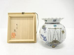 九谷焼　北村隆造　色絵　宝船　香炉